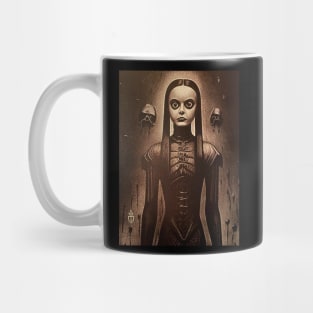 Wednesday Addams Spelunking Party Mug